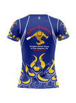 KG Blue-Yellow-Flame Women's Team Jersey Short Sleeve