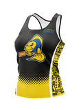 KG Black-Yellow Women's Athletic Tank Top