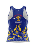 KG Blue-Yellow-Flame Women's Athletic Tank Top