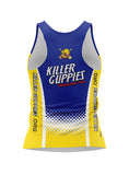 KG Blue-Yellow Women's Athletic Tank Top