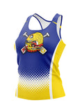 KG Blue-Yellow Women's Athletic Tank Top