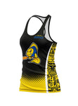 KG Black-Yellow Women's Relaxed Tank Top