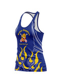 KG Blue-Yellow-Flame Women's Relaxed Tank Top