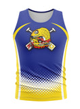 KG Blue-Yellow Men's Athletic Tank Top