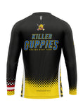 KG Black-Yellow Men's Athletic Jersey Long Sleeve