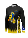 KG Black-Yellow Men's Athletic Jersey Long Sleeve