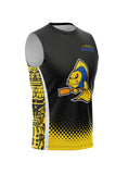 KG Black-Yellow Men's Prime Sleeveless Top