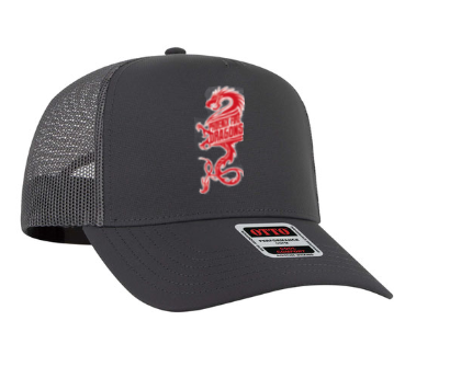 Phoenix Fire Dragons CAP 5 Panel Mid Profile Mesh Back Trucker Hat