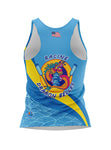 Dragon Belles W Blue Athletic Tank Top