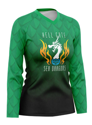 Hell Gate Sea Dragons Women's Athletic Jersey Long Sleeve