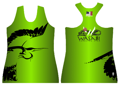 Wasabi Outrigger Team- Women's H2O Fitted Tank Top