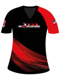 LARD h2O Women's Athletic Jersey Short Sleeve (Black/Red)