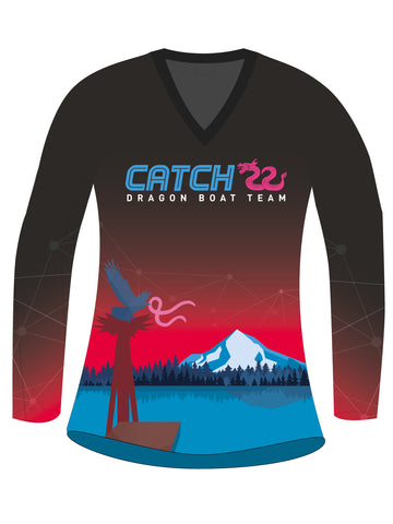 Catch 22 Breast Cancer Survivor h2O Women's Athletic Jersey Long Sleeve