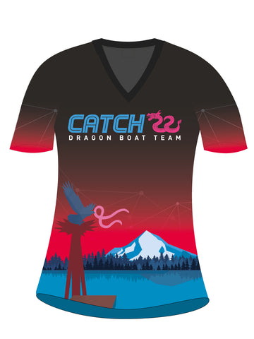 Catch 22 Breast Cancer Survivor h2O Women's Athletic Jersey Short Sleeve